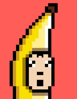 NFT Banana Costume with Serial  6187 from HBAR NFT Collection  HGraph Punks Seasons